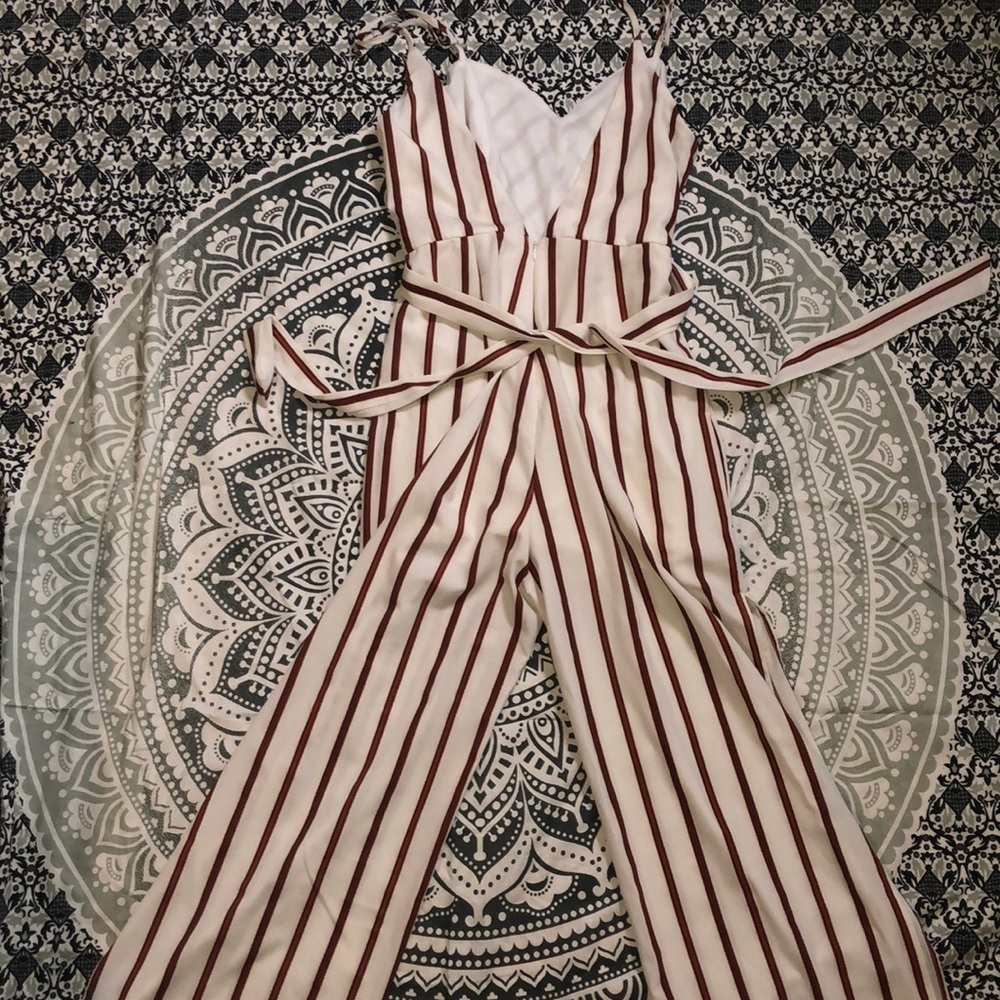 Striped jumpsuit. - Picture 2 of 3